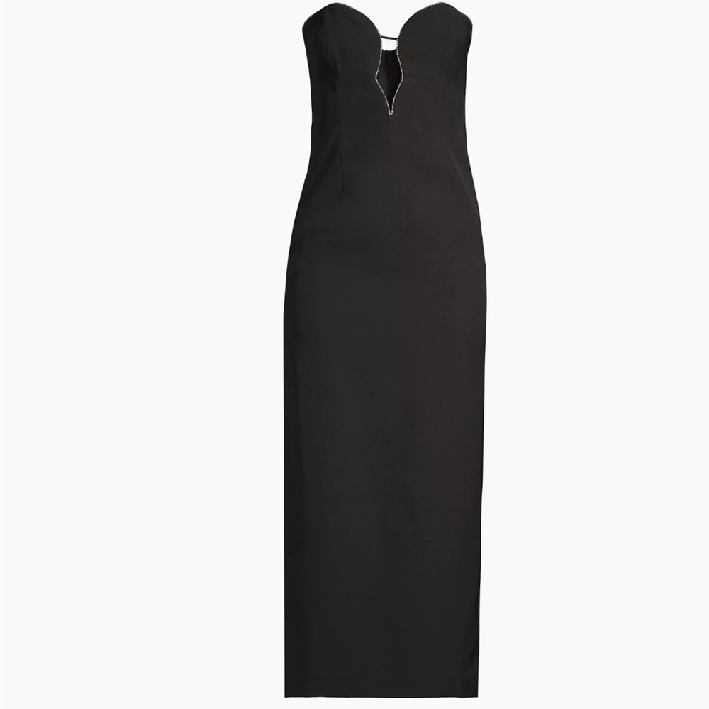 Bardot Lilah Strapless Crystal-Embellished Midi Dress